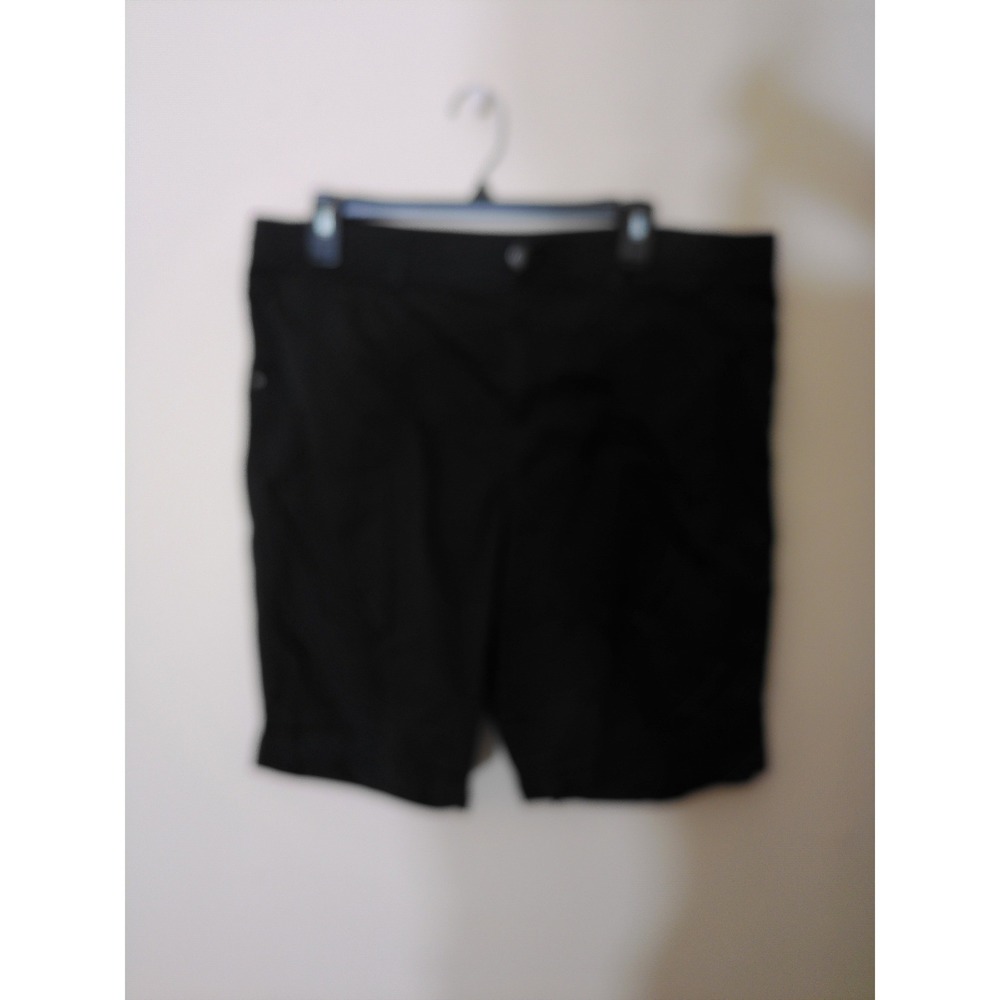 Croft & Barrow Shorts Women 16 Black Stretch Mid Rise Casual Utility